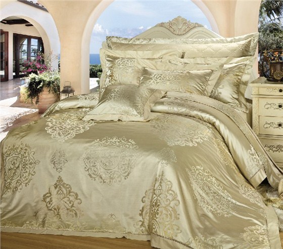 SA1060印象&middot;罗马(真丝色织提花床盖五件套)